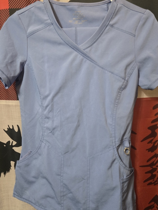 Cherokee Infinity Other - Trinity Lite by Cherokee Women's Light Blue V-Neck Scrub Top and Bottoms